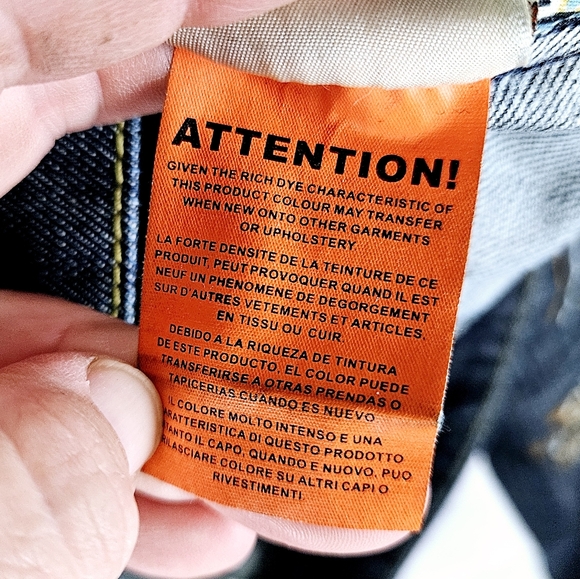 PEOPLE 4 PEACE | dark wash denim button up embroidered cropped jean jacket - Picture 8 of 8